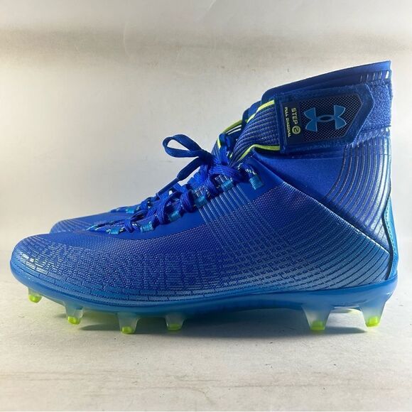 NEW Under Armour Highlight MC Men’s Football Cleats Blue Size 12 3023716-405 - Picture 3 of 9